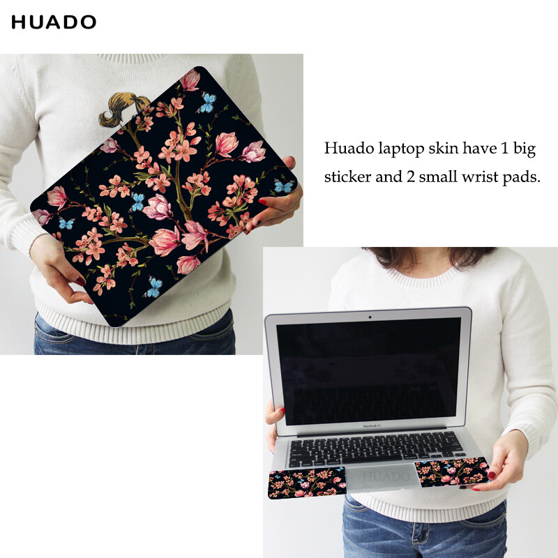 DIY skaista klēpjdatora uzlīme ainava, vienkārša stila ādas uzlīme, izgriezta atkārtota ielīmēšana Lenovo Apple Mac Dell Asus Ace