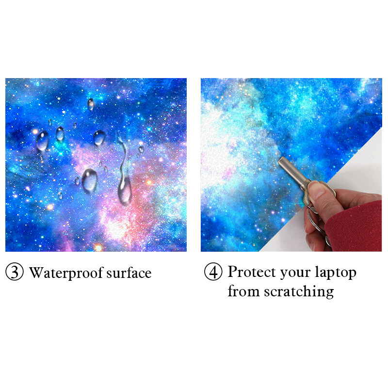 DIY klēpjdatora apvalks 15,6 collu PVC ūdensnecaurlaidīgs klēpjdatora uzlīme 13,3 collu uzlīme, atkārtoti lietojams universāls piezīmjdatora vāciņš 10 12 14 17 collu 2022. g.
