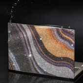 Vāks mirdzoša āda 16 collu klēpjdatoru uzlīmju apvalki DIY ūdensizturīgs piezīmjdatora dekors Macbook /HP / Dell / Lenovo / Acer