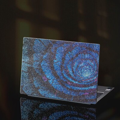 Vāks mirdzoša āda 16 collu klēpjdatoru uzlīmju apvalki DIY ūdensizturīgs piezīmjdatora dekors Macbook /HP / Dell / Lenovo / Acer