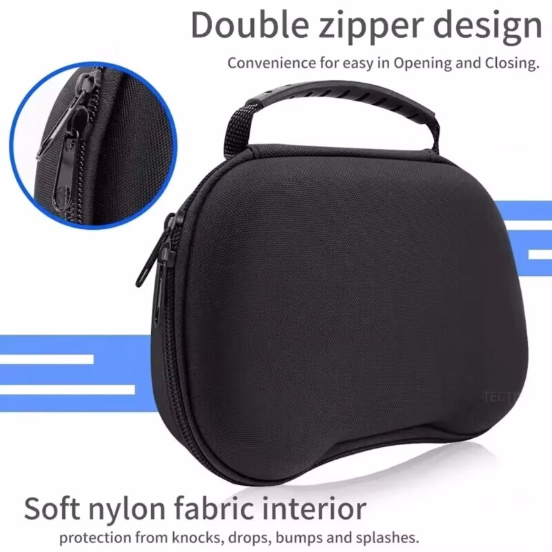 Калъф за контролер за пътуване Съвместим с Switch Pro контролер PS5 контролер Xbox контролер Компактен твърд калъф за носене