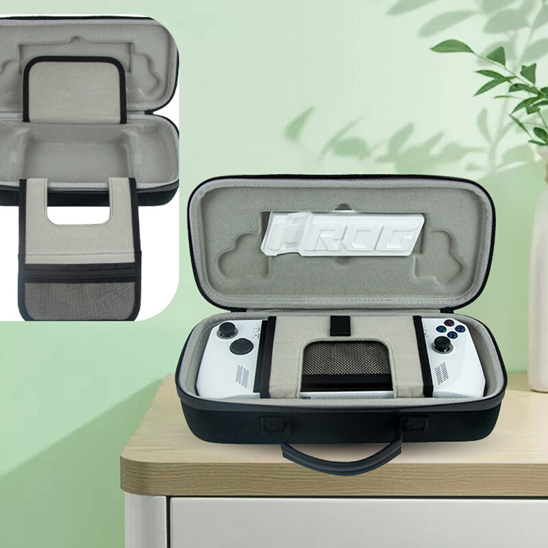 EVA torbica za ASUS Rog Ally Vodootporna ručna igraća konzola, torba protiv pada, otporna na udarce, zamjena s unutarnjom pregradom