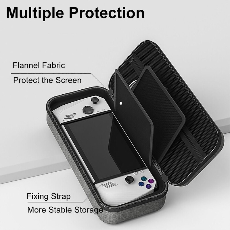 jaoks Asus ROG Ally hoiukott EVA kandekott kõva pihukonsooli kate Kaasaskantav ekraanikaitse Mängutarvikute korraldaja