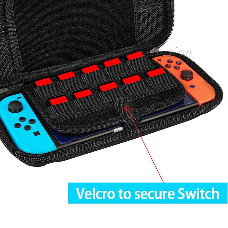 Tvrda torba za nošenje za Nintend Switch EVA kućište s 2 KOM folije od kaljenog stakla za Nitendo Switch NS konzolu Dodatak za igre