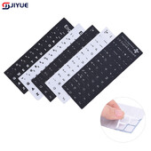 Naljepnice za engleski univerzalni jezik tipkovnice Slova abecede Crno/bijela vodootporna super izdržljiva naljepnica s gumbom