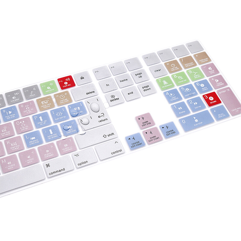 HRH Avid Pro Tools Shortcuts Keyboard Skin Cover US&EU za Apple Magic Keyboard s numeričkom tipkovnicom A1843 MQ052LL/A