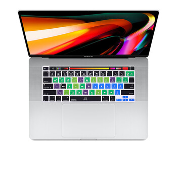 HRH Final Cut Pro X Συντόμευση Κάλυμμα πληκτρολογίου για MacBook New Pro 16 2019 A2141 M1 Chip A2338/A2251/A2289 2020+