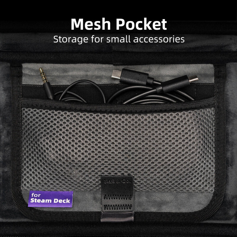 Skull & Co. EDC Case Преносима твърда чанта за съхранение Тънка чанта за носене за Steam Deck