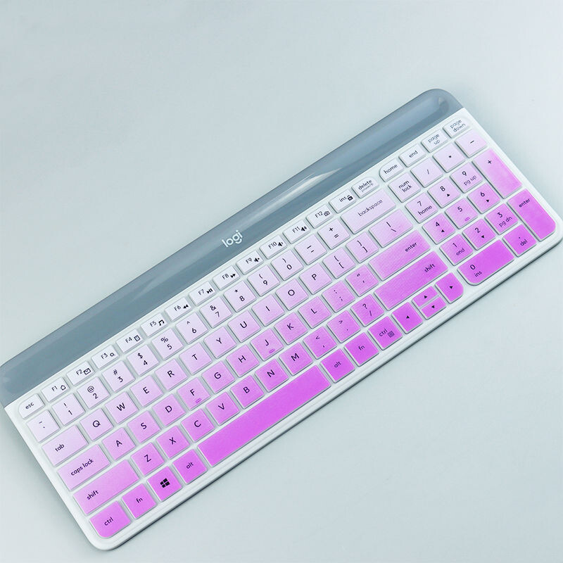 Desktop fără fir din silicon rezistent la praf pentru Logitech MK470 K580 Protector subțire pentru tastatură fără fir pentru tastatură MK 470 K580