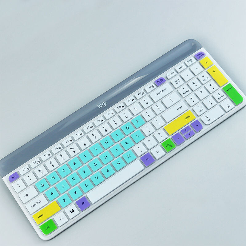 Desktop fără fir din silicon rezistent la praf pentru Logitech MK470 K580 Protector subțire pentru tastatură fără fir pentru tastatură MK 470 K580