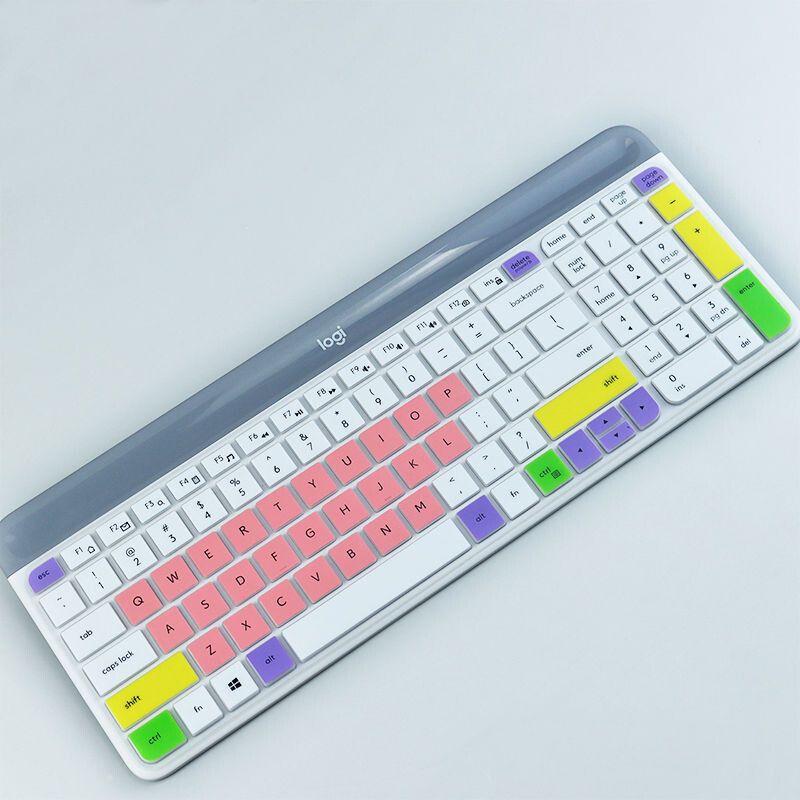 Desktop fără fir din silicon rezistent la praf pentru Logitech MK470 K580 Protector subțire pentru tastatură fără fir pentru tastatură MK 470 K580
