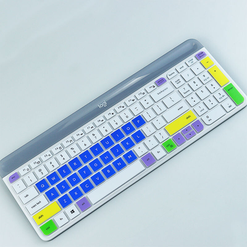 Desktop fără fir din silicon rezistent la praf pentru Logitech MK470 K580 Protector subțire pentru tastatură fără fir pentru tastatură MK 470 K580