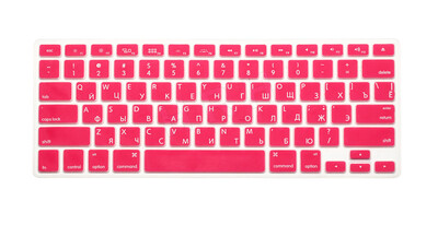 HRH Slim JAV rusiškos klaviatūros plėvelės apsauga, skirta Macbook Air Pro Retina 13" 15" 17" nešiojamojo kompiuterio odos dangtelis, skirtas Mac knygai 13 15 gelio dėklas