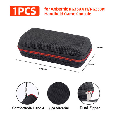 Zaštitna putna torba protiv pada, tvrda torbica za nošenje, prijenosna torba za pohranu protiv ogrebotina s mrežastom vrećicom za Anbernic RG35XX H/RG353M