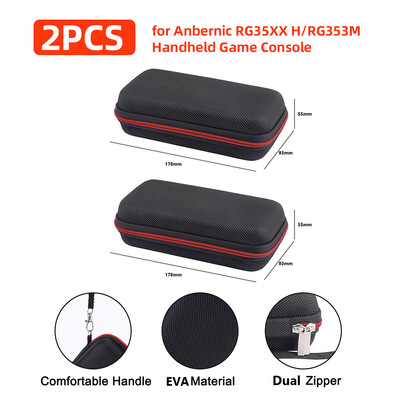 Zaštitna putna torba protiv pada, tvrda torbica za nošenje, prijenosna torba za pohranu protiv ogrebotina s mrežastom vrećicom za Anbernic RG35XX H/RG353M