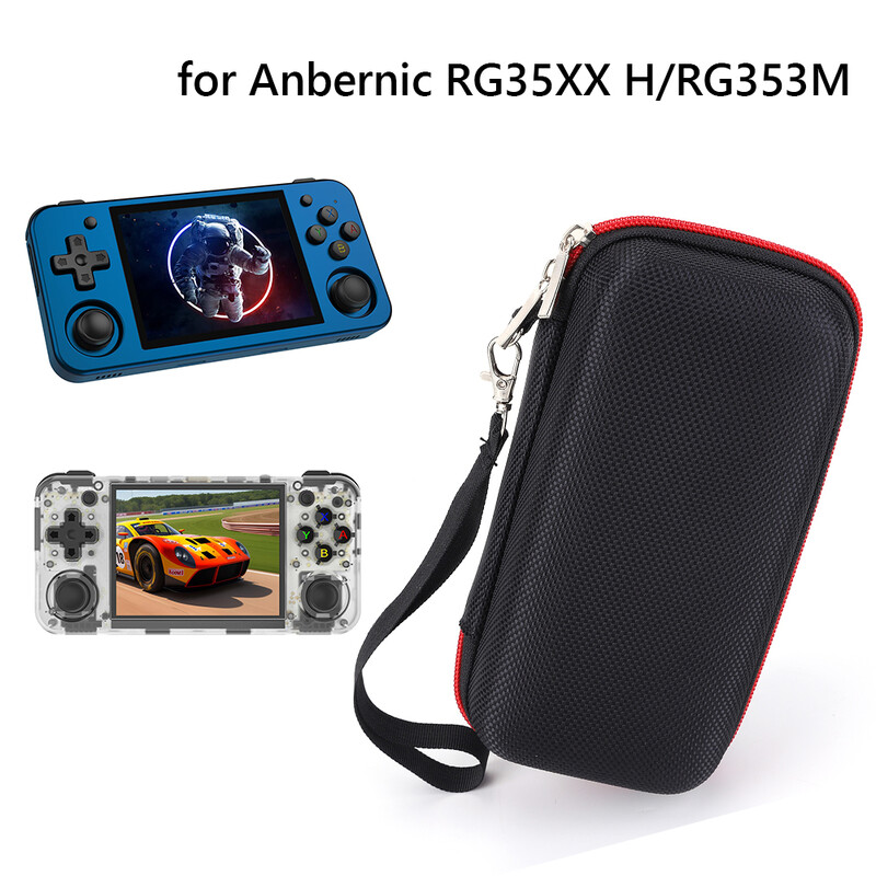 Zaštitna putna torba protiv pada, tvrda torbica za nošenje, prijenosna torba za pohranu protiv ogrebotina s mrežastom vrećicom za Anbernic RG35XX H/RG353M