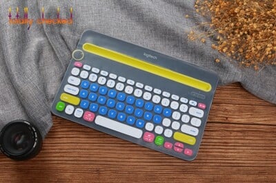 Capac pentru tastatură de birou fără fir din silicon, rezistent la praf, pentru Logitech K480, Protector pentru tastatură cu mai multe dispozitive Bluetooth, Film de piele pentru praf