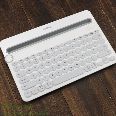 Silikono dulkėms atsparus belaidžio darbalaukio klaviatūros dangtelis, skirtas Logitech K480 Bluetooth kelių įrenginių klaviatūros apsaugai nuo dulkių