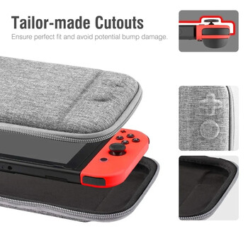 Τσάντα μεταφοράς Yoteen Super Slim για κονσόλα Nintendo Switch Tailor Made Cutouts Case Fabric Handbag