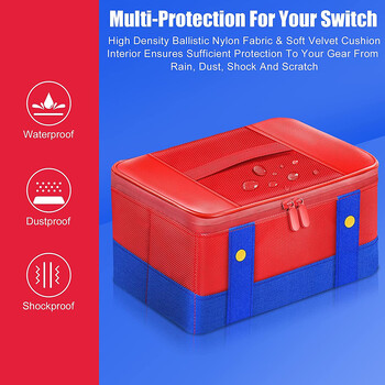 Switch Carrying Protective Case for Nintendo Switch OLED Console Pro Controller Θήκη τσάντας αποθήκευσης ταξιδιού για αξεσουάρ διακόπτη