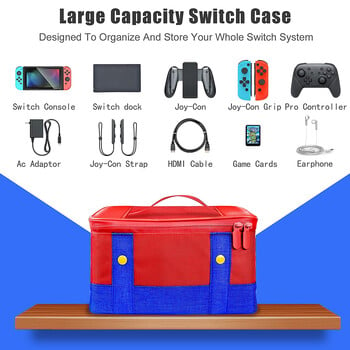 Switch Carrying Protective Case for Nintendo Switch OLED Console Pro Controller Θήκη τσάντας αποθήκευσης ταξιδιού για αξεσουάρ διακόπτη