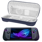 Твърд калъф за носене за ASUS Rog Ally X 2024 Водоустойчива пътна чанта от PU кожа Аксесоари за игри за ASUS Rog Ally X