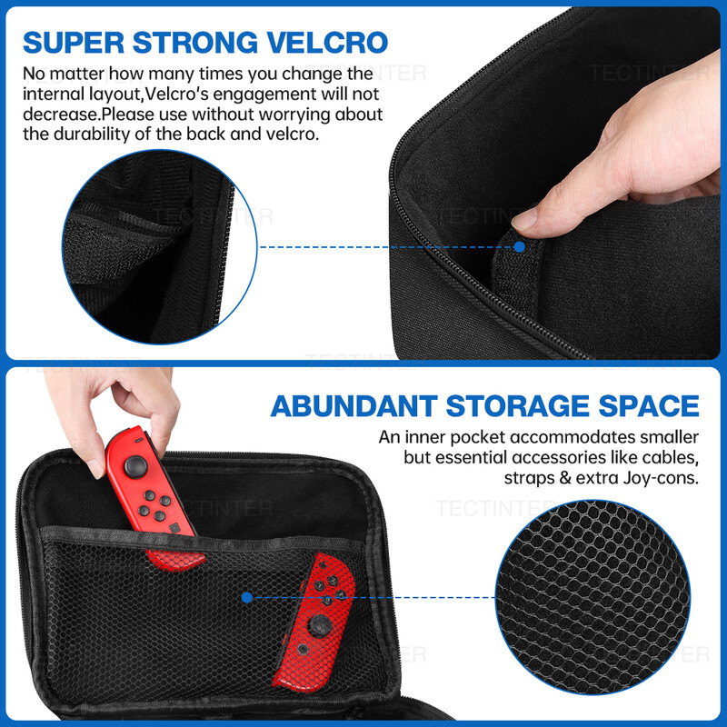 Za Nintendo Switch OLED torbica Putna torba za nošenje Za Nintendo Switch/Switch Pro/Igraću konzolu/Gamepad/Dodaci za kartice za igre