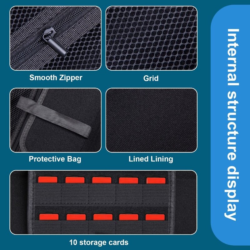 Za MSI Claw A1M Dodaci za igre Torba za pohranu ručne konzole Prijenosna EVA torbica za nošenje Torbica otporna na udarce i otporna na ogrebotine