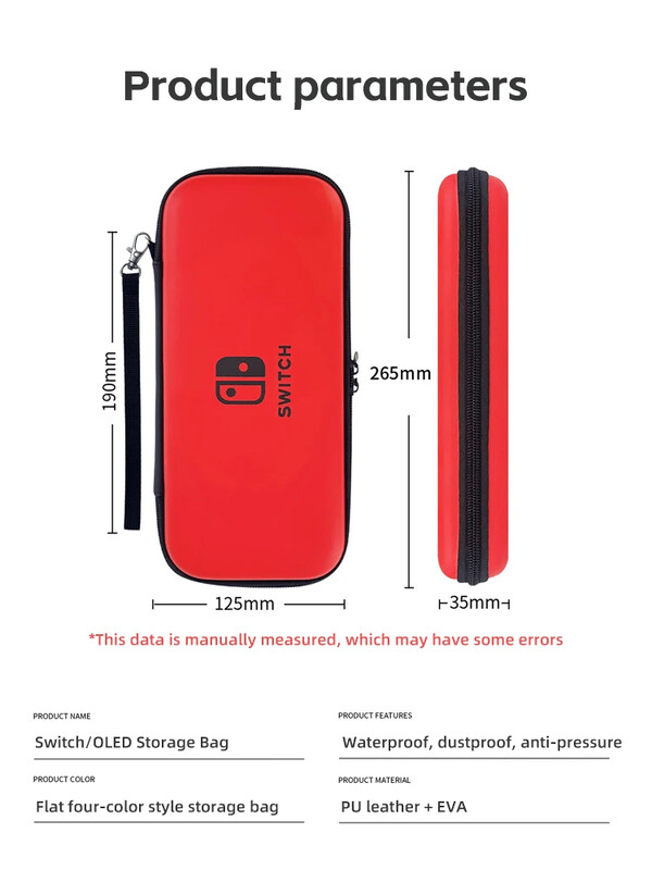 Za Nintendo Switch Case Prijenosna torba za pohranu Nintendo Switch Torbica za nošenje igre Vodootporna tvrda školjka Za NS pribor 2024