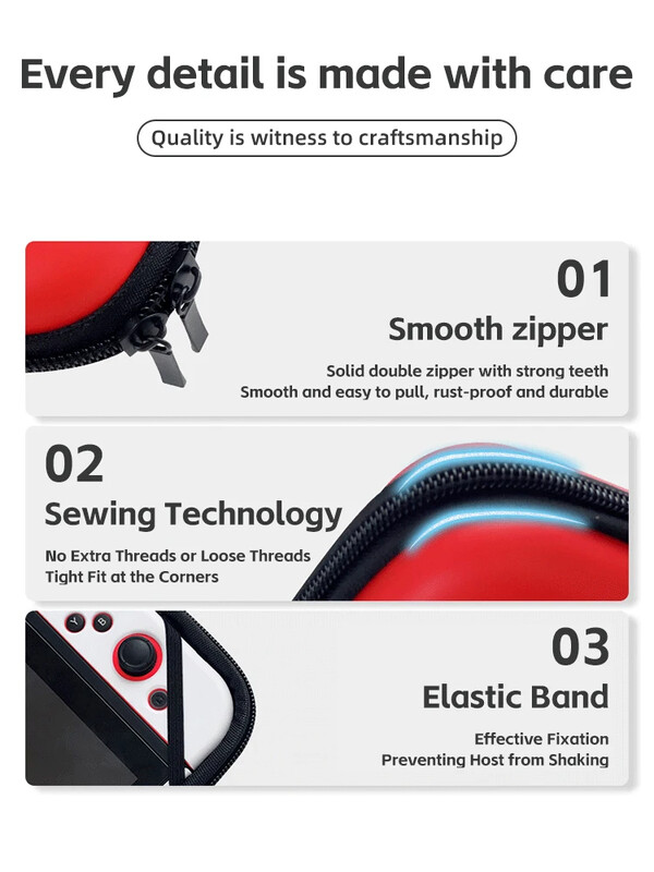 Za Nintendo Switch Case Prijenosna torba za pohranu Nintendo Switch Torbica za nošenje igre Vodootporna tvrda školjka Za NS pribor 2024