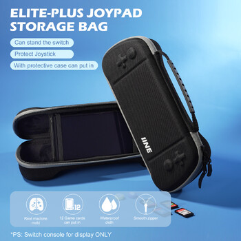 ΝΕΟ IINE για Switch Storage Bag Πολυτελής αδιάβροχη θήκη για Nitendo Nintendo Switch NS Console Joycon Game Accessories