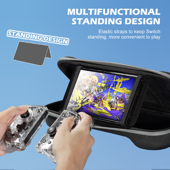 ΝΕΟ IINE για Switch Storage Bag Πολυτελής αδιάβροχη θήκη για Nitendo Nintendo Switch NS Console Joycon Game Accessories