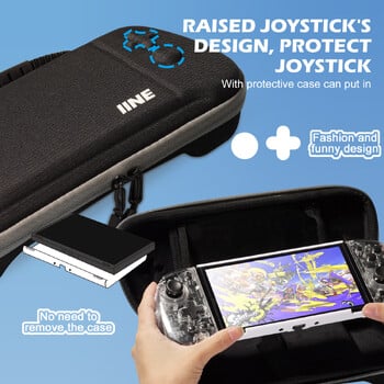 ΝΕΟ IINE για Switch Storage Bag Πολυτελής αδιάβροχη θήκη για Nitendo Nintendo Switch NS Console Joycon Game Accessories