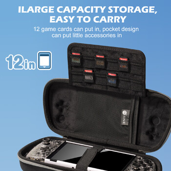 ΝΕΟ IINE για Switch Storage Bag Πολυτελής αδιάβροχη θήκη για Nitendo Nintendo Switch NS Console Joycon Game Accessories