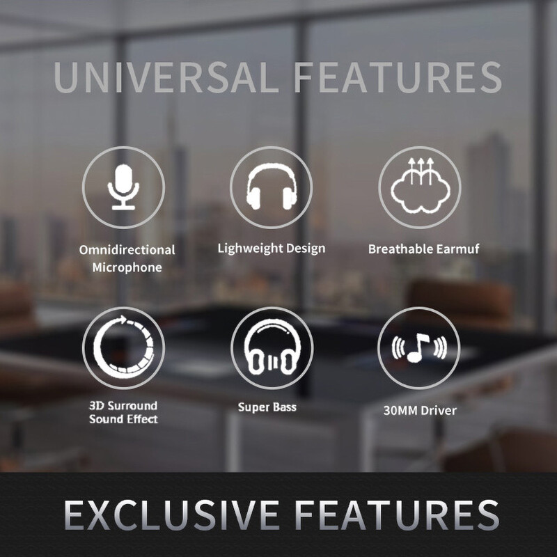 3,5 mm juhtmega mängukõrvaklapid mikrofoniga 3,5 mm pistikuga MIC VOIP peakomplekt Skype arvutile sülearvuti sülearvuti