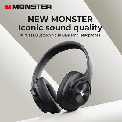 Monster MISSION 200 Безжични слушалки TWS Bluetooth 5.3 слушалки Спортни водоустойчиви слушалки HD стерео бас слушалки 40 часа в режим на готовност