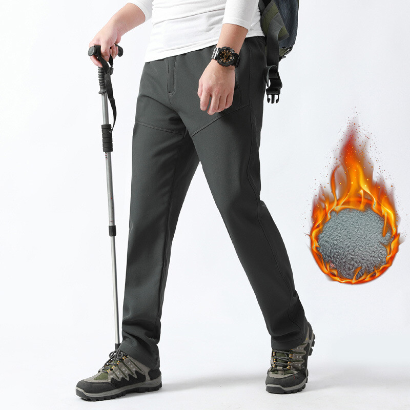 Jakna hlače soft shell za muškarce i žene planinarenje i skijanje na otvorenom plus zadebljani baršun vodootporne jesenske i zimske nove tople ležerne hlače