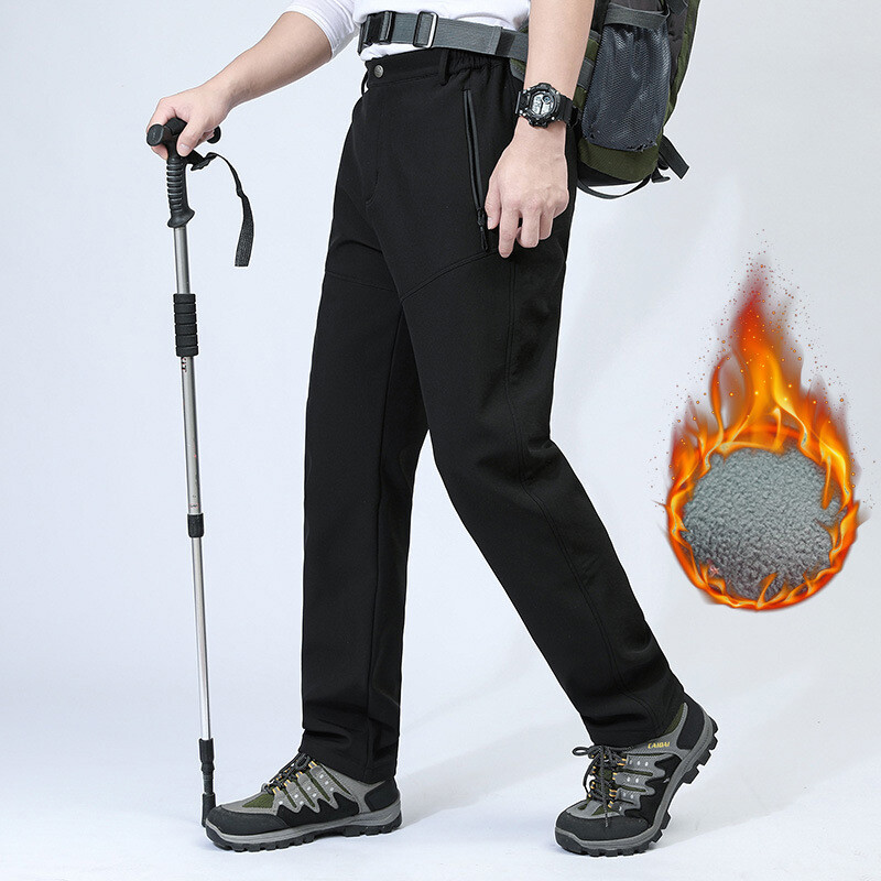 Jakna hlače soft shell za muškarce i žene planinarenje i skijanje na otvorenom plus zadebljani baršun vodootporne jesenske i zimske nove tople ležerne hlače