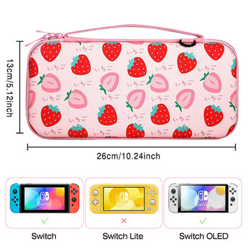 Φορητό EVA Pink Storage Bag for NS Switch Oled Controller Bag Αξεσουάρ παιχνιδιών για Nintendo Switch / Θήκη θήκης Oled Console