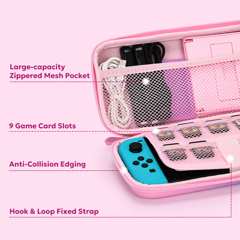 16 u 1 set dodataka za Switch za model Switch 2017 s vrećicom za pohranu prekidača, zaštitnom futrolom, zaštitnikom zaslona, slatke kapice za palac