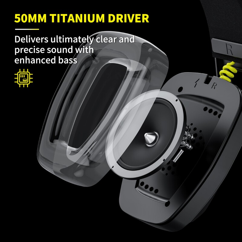 BINNUNE BW06 2,4 GHz bežične slušalice za igranje s mikrofonom za PS5 PS4 PC Mac Playstation Bluetooth slušalice za igranje s mikrofonom