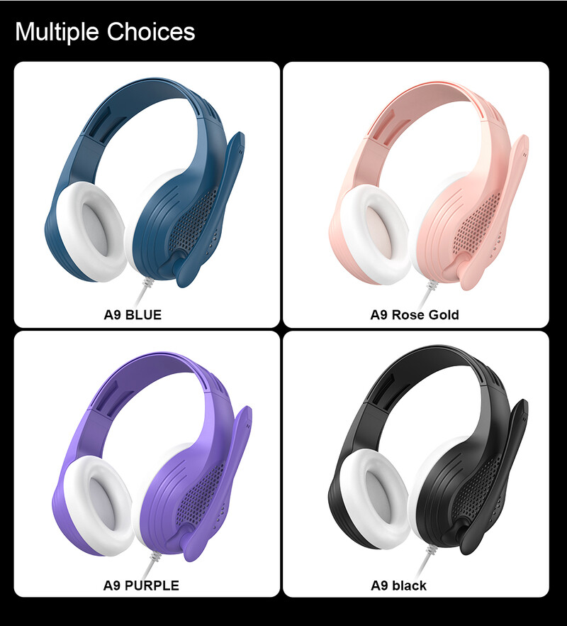 Žičane slušalice sa stereo zvukom za video igre i slušalice za kupovinu glazbe. Djevojke. Mikrofon za uklanjanje buke 3,5 mm utičnica za PS4 PS prijenosno računalo XBOX