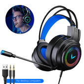 USB gaming slušalice 3,5 mm žičane slušalice 7.1 kanalne stereo surround bas slušalice kaciga s mikrofonom za igrače prijenosnih računala