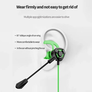 Headset Gamer Headphones Ενσύρματα ακουστικά gaming earbuds with micro for Pubg PS4 CSGO Casque Phone Tablet Laptop Universal Game