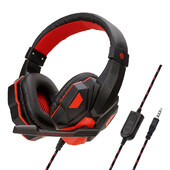 Naujos žaidimų ausinės su LED šviesa Deep Bass stereo laidinis žaidimų ausinių mikrofonas, skirtas PS4 Xbox PC nešiojamajam telefonui vienas jungiklis