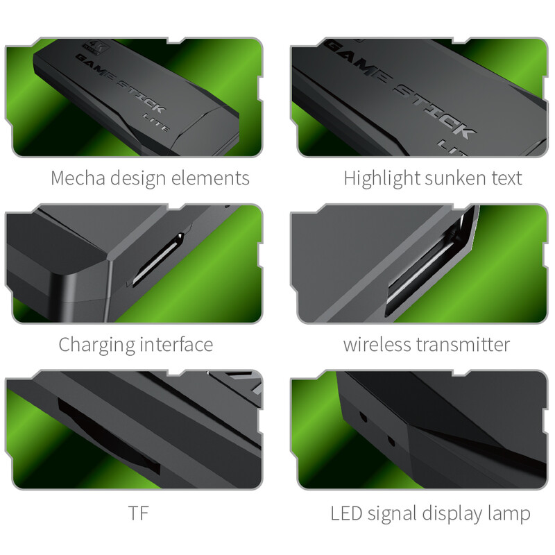 Konzola za videoigre 64G Ugrađeno 20000 igrica Retro ručna igraća konzola Bežični upravljač Igrač za djecu Božićni darovi