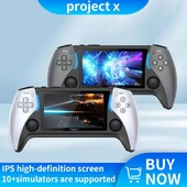Coopreme New Project X 4,3-inčni IPS zaslon visoke razlučivosti ručna igraća konzola podržava Ps1 Arcade HD izlaz za dvostruki joystick