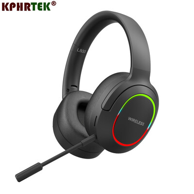 L800 Blutooth 5.1 Ακουστικά Gamer Surround Στερεοφωνικό ασύρματο ακουστικό με μικρόφωνο Πολύχρωμο ελαφρύ ακουστικό φορητού υπολογιστή