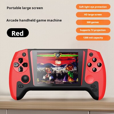 Q21 Arcade Handheld 500 класически носталгични игри 3,5 размер голям екран 1200 mah дълъг живот ТВ прожекционен екран спомени от детството
