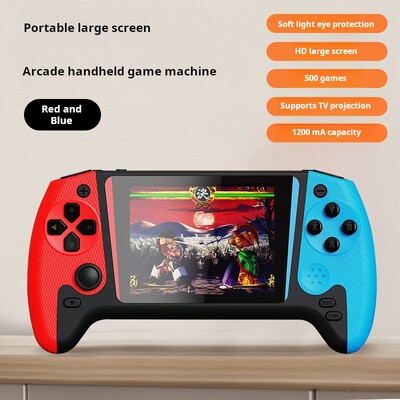 Q21 Arcade Handheld 500 класически носталгични игри 3,5 размер голям екран 1200 mah дълъг живот ТВ прожекционен екран спомени от детството